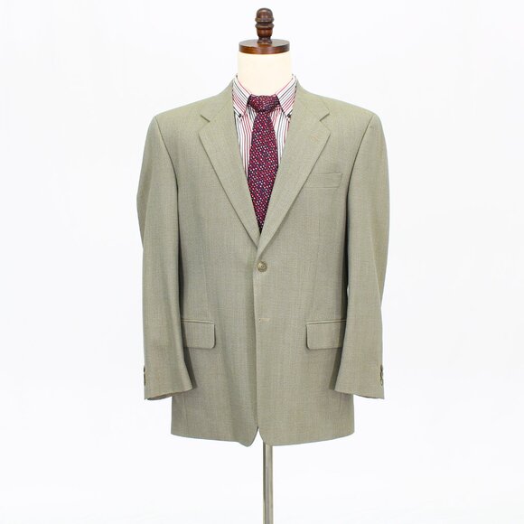 Andrew Davis 42R 35x29 Beige Solid 2-Button Suit R756 - Picture 6 of 15